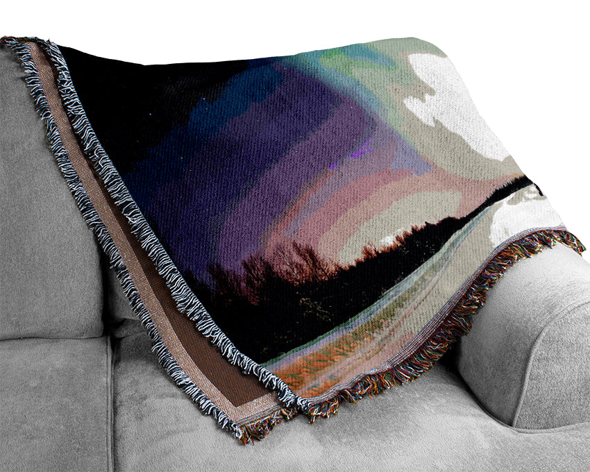 Aurora Borealis Woven Blanket