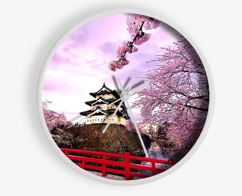 Hirosaki Castle Japan Clock - Wallart-Direct UK