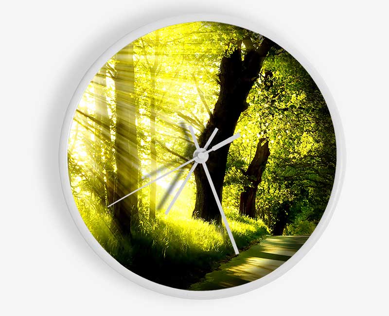 Green Nature Dual Monitor-Other Clock - Wallart-Direct UK