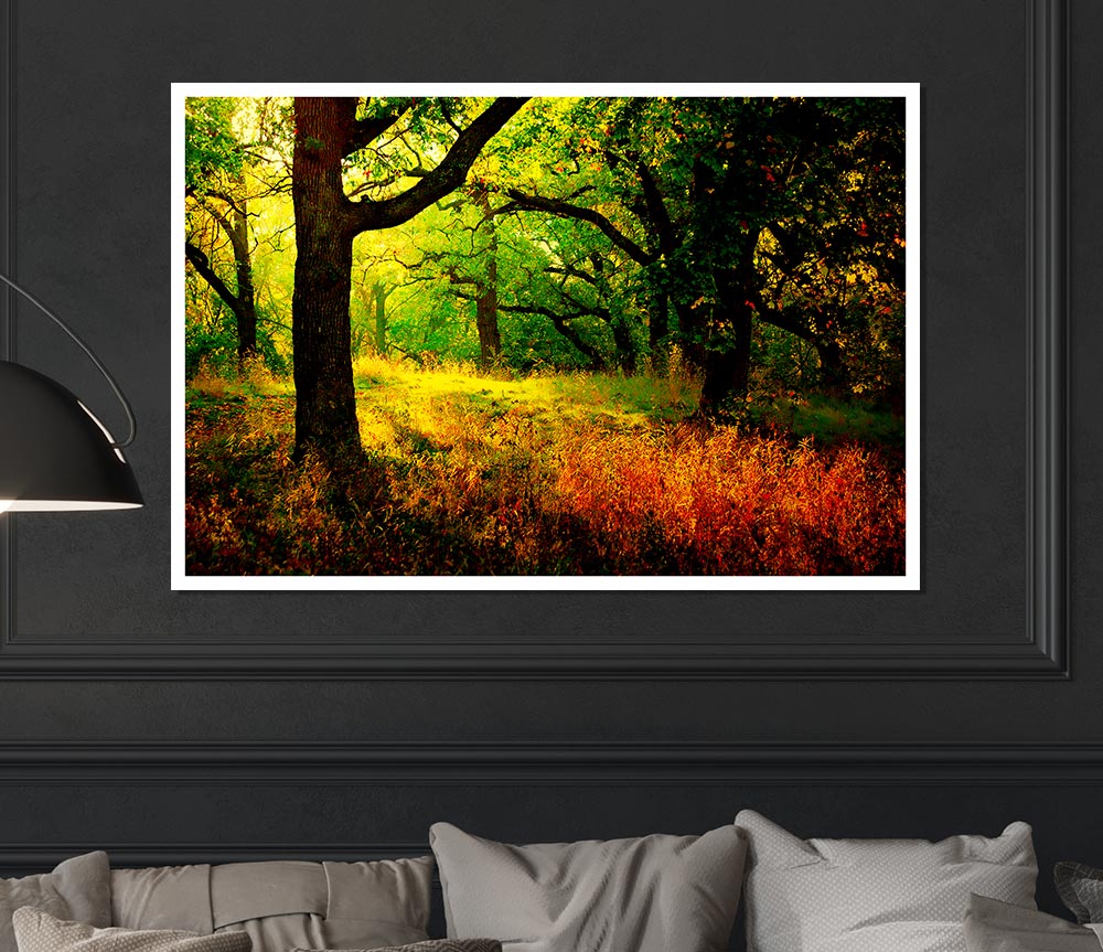 Autumn Wonderland Print Poster Wall Art