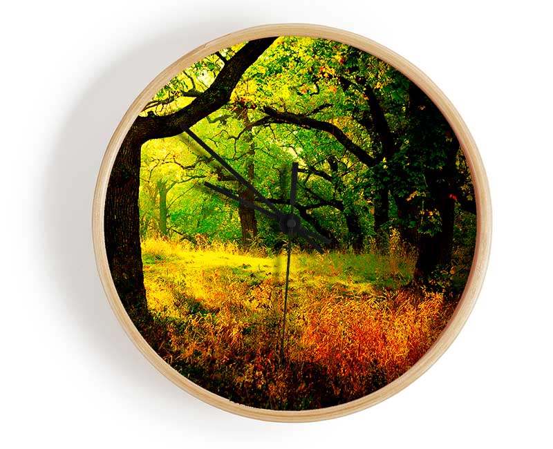 Autumn Wonderland Clock - Wallart-Direct UK