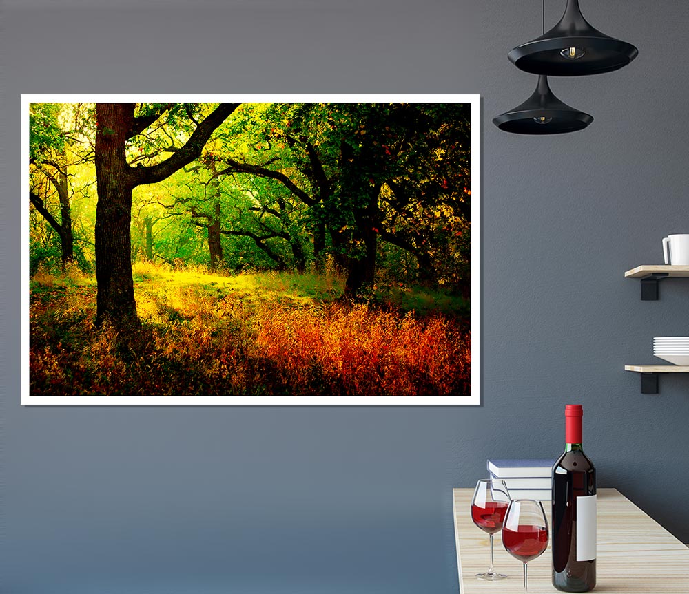 Autumn Wonderland Print Poster Wall Art