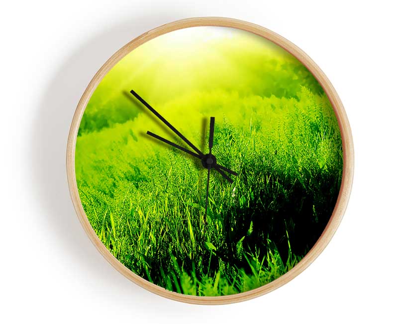 Sunbeam Meadow Clock - Wallart-Direct UK