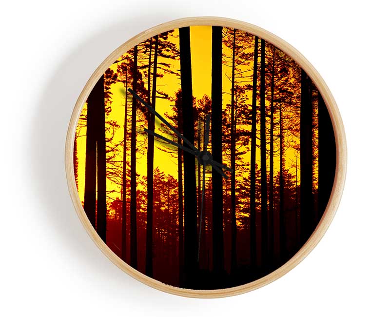 Through The Trees Clock - Wallart-Direct UK