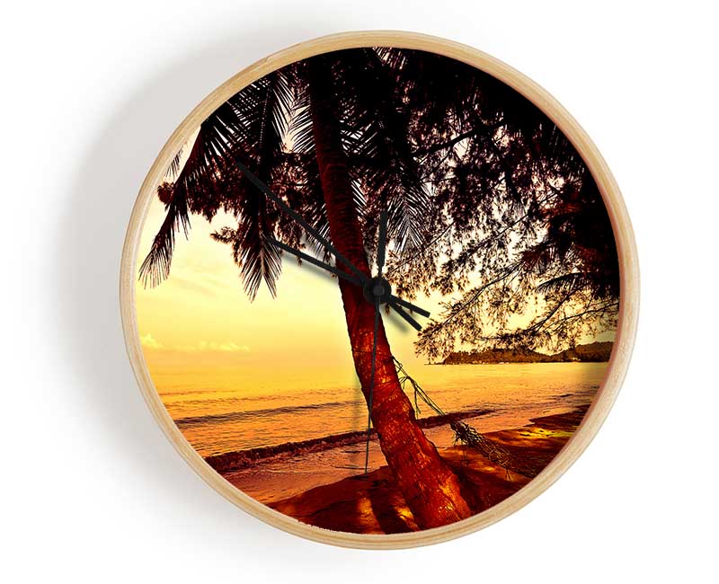 Beach Paradise Clock - Wallart-Direct UK