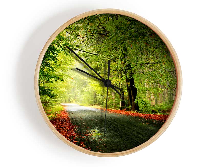 The Woodland Road Clock - Wallart-Direct UK