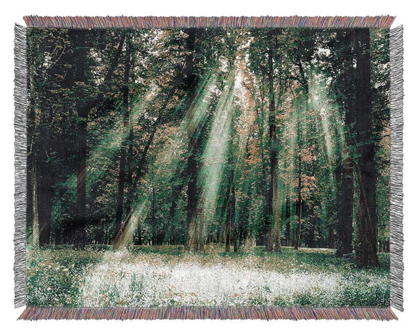 Sunbeams From Heaven Woven Blanket