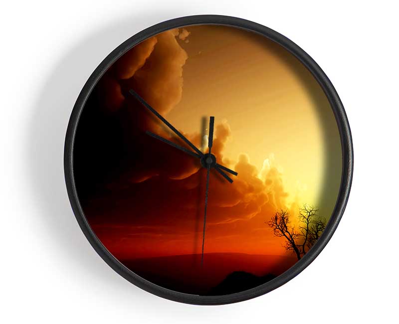 Stunning Sun Clouds Clock - Wallart-Direct UK