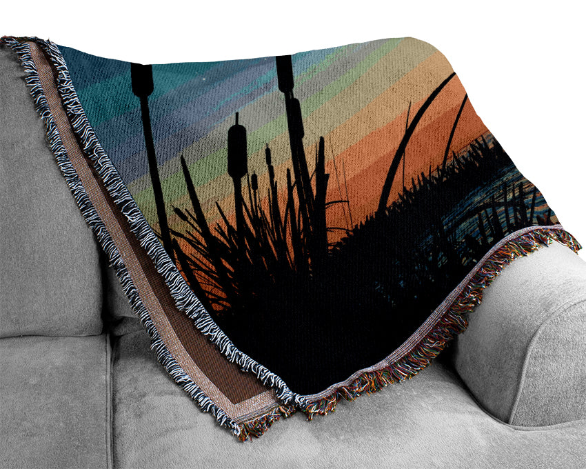 Windmill Ocean Nights Woven Blanket