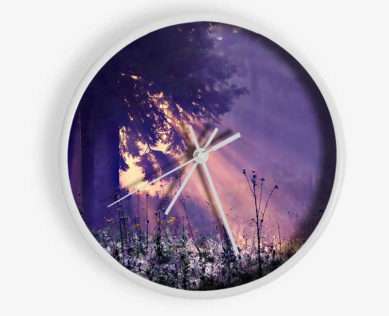 Sunray Tree Clock - Wallart-Direct UK