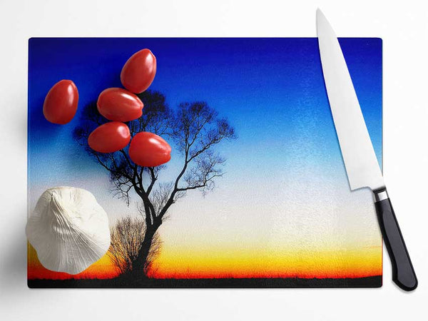 Magical Skies Glass Chopping Board