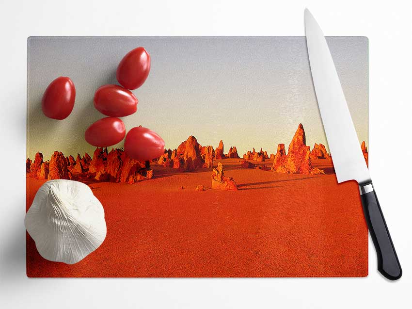 The Desert Rocks Glass Chopping Board