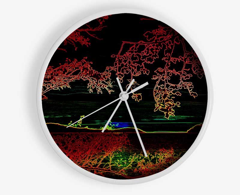 Hill Top View Clock - Wallart-Direct UK