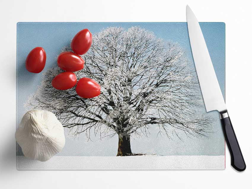 Snow Tree Glass Chopping Board