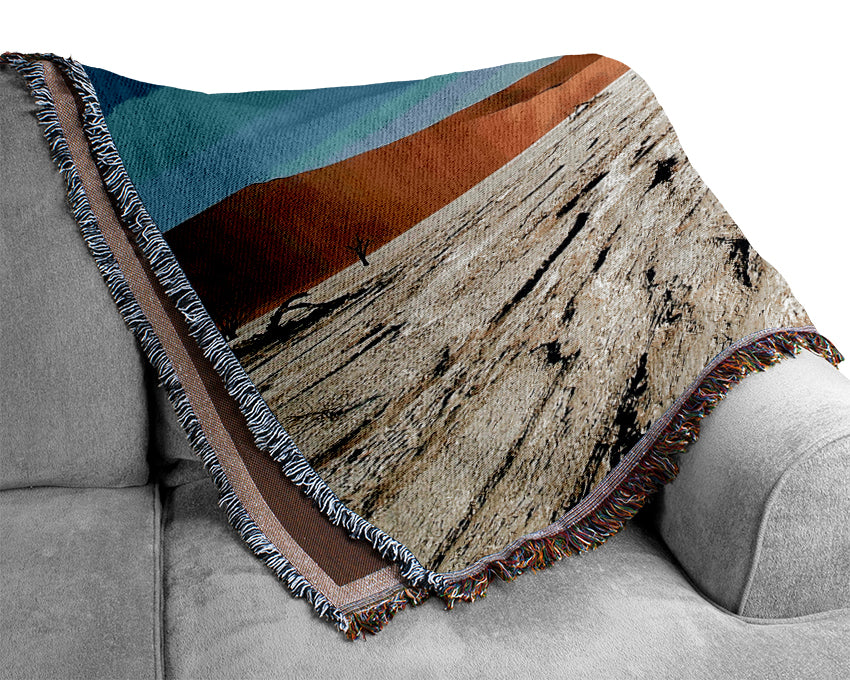 Desert Tree Branches Woven Blanket