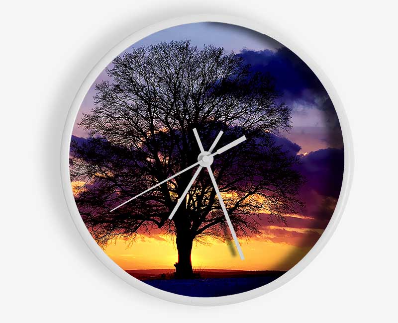 Oak Trees Light Clock - Wallart-Direct UK