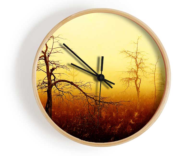 Treeline Mist Clock - Wallart-Direct UK