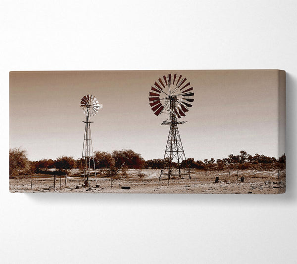 Australian Windmills Sepia