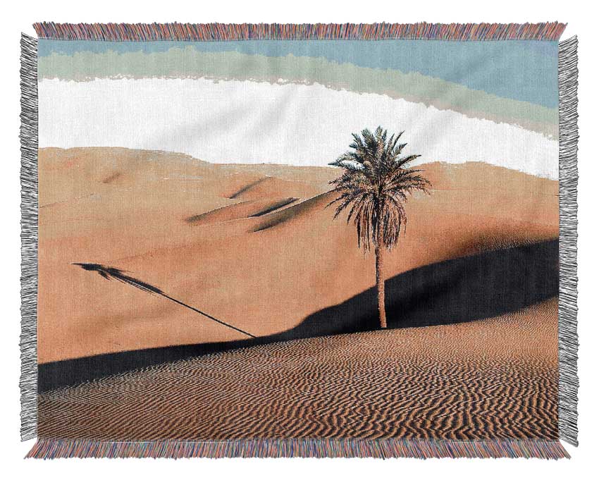 Desert Palmtree Woven Blanket