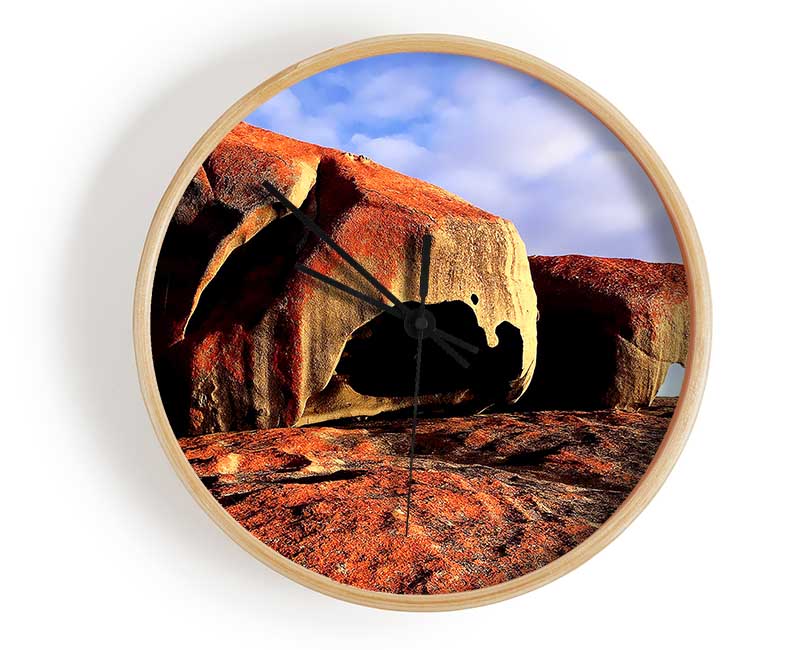 Boulders On Top Of The World Clock - Wallart-Direct UK