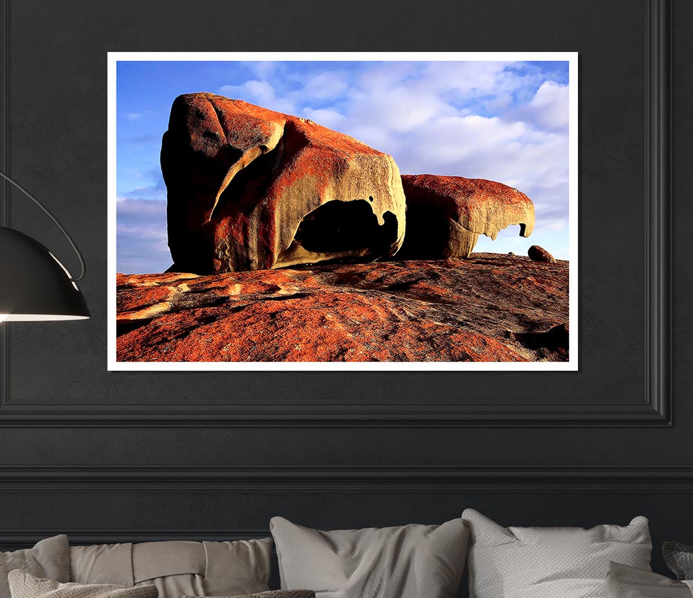 Boulders On Top Of The World Print Poster Wall Art