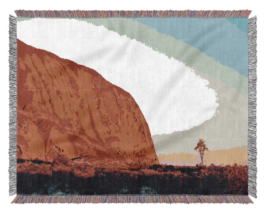 Ayres Rock Morning Glow Woven Blanket