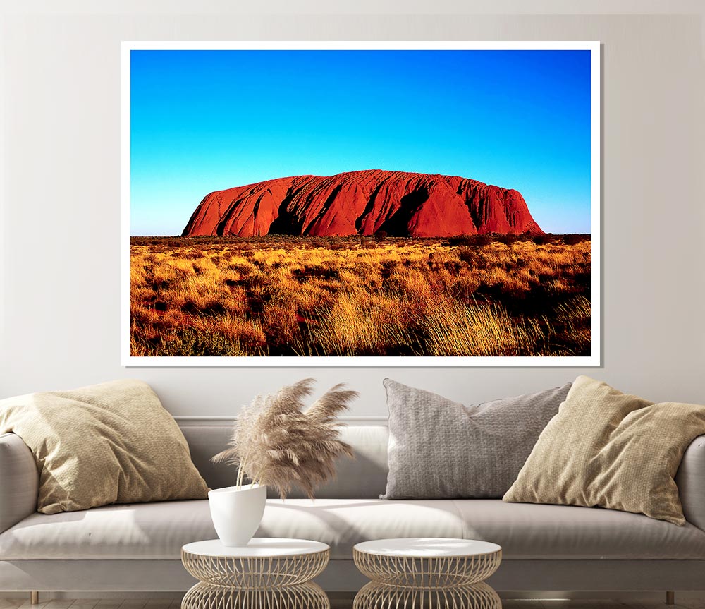 Ayres Rock Australia Print Poster Wall Art