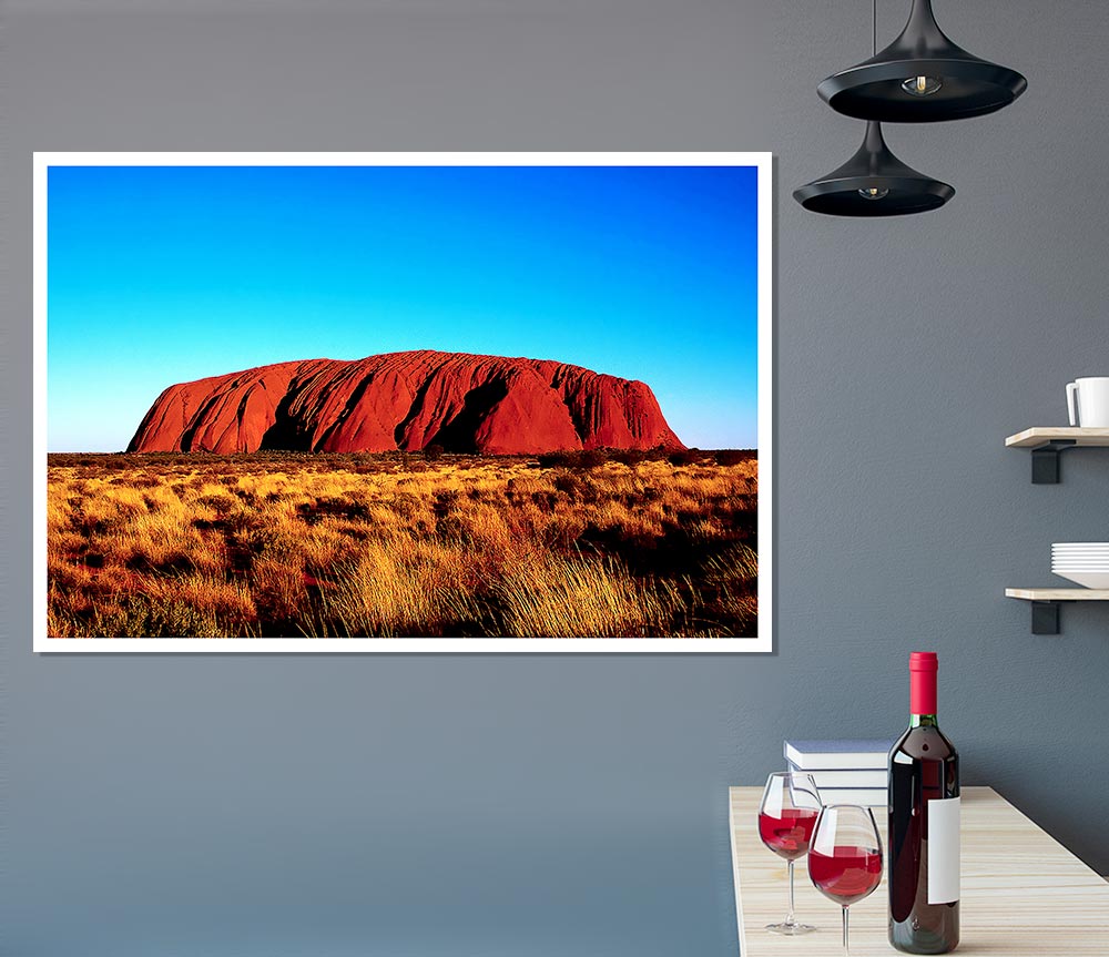 Ayres Rock Australia Print Poster Wall Art