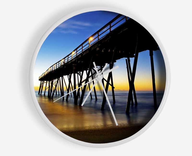 Under The Stunning Pier Clock - Wallart-Direct UK