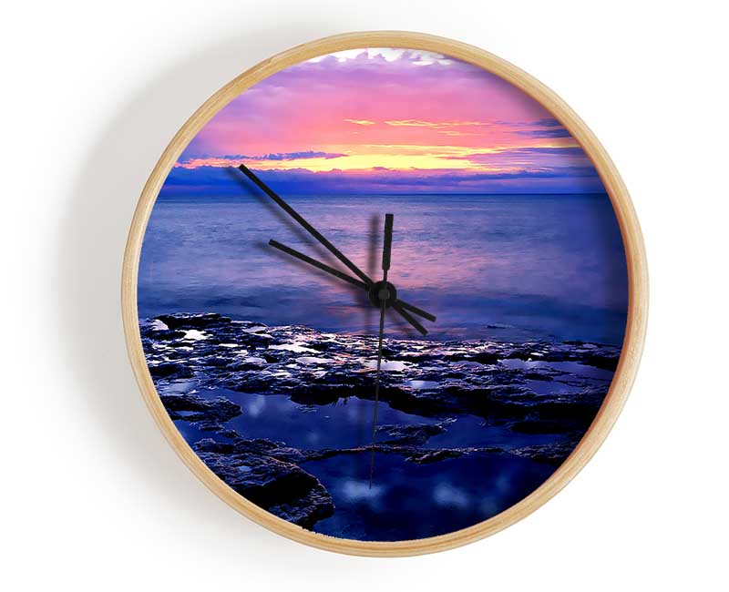 Sunrise At Brighton Beach Clock - Wallart-Direct UK