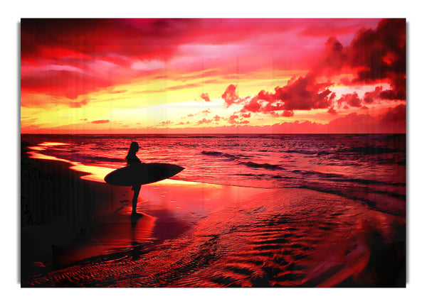 Red Surfer Girl