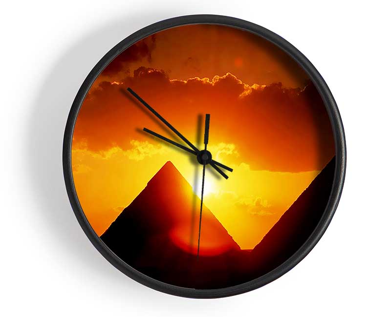 Pyramid Sunrise Clock - Wallart-Direct UK