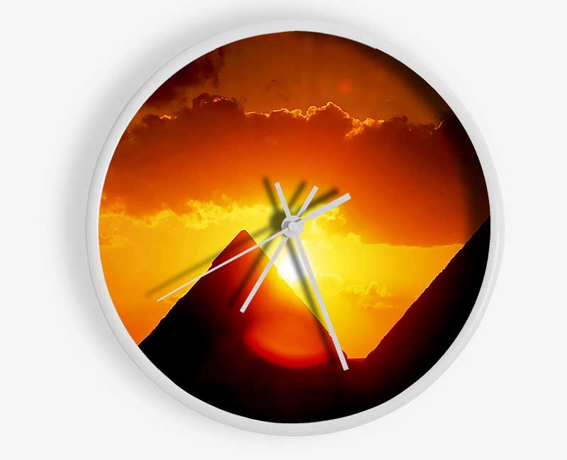 Pyramid Sunrise Clock - Wallart-Direct UK