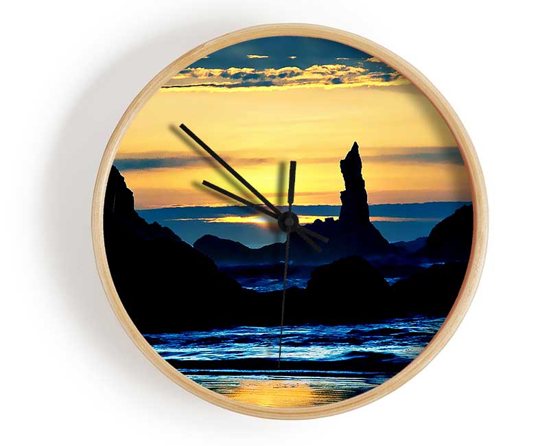 Oceans Dusk Clock - Wallart-Direct UK