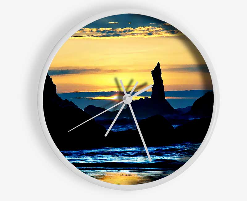 Oceans Dusk Clock - Wallart-Direct UK