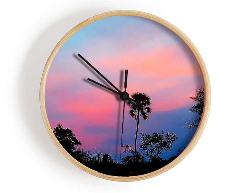 Tranquil Tree Tops Clock - Wallart-Direct UK