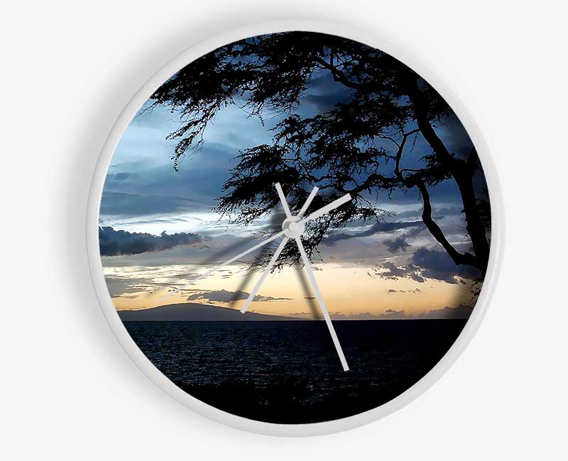 Blue Ocean Calm Clock - Wallart-Direct UK