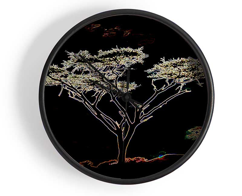 Night Tree Clock - Wallart-Direct UK