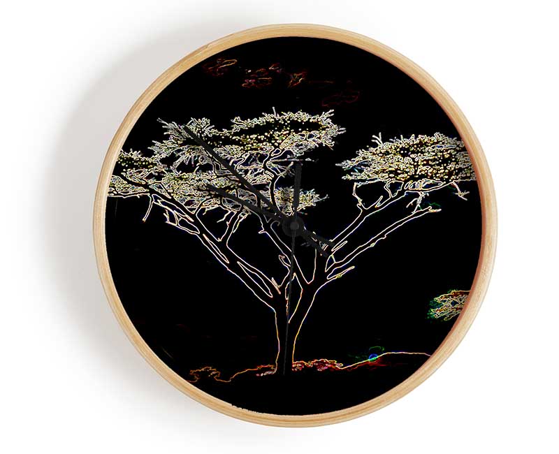 Night Tree Clock - Wallart-Direct UK