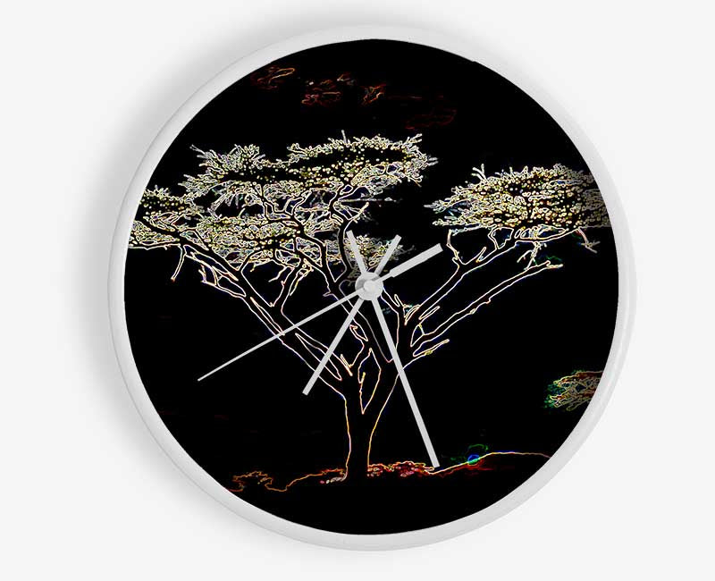 Night Tree Clock - Wallart-Direct UK