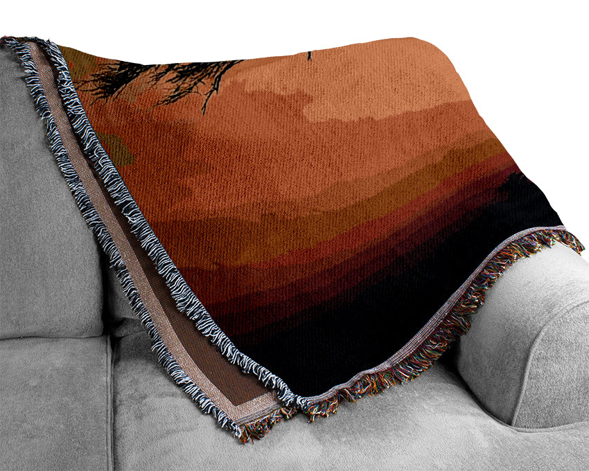 Arcania Tree Sunblaze Woven Blanket