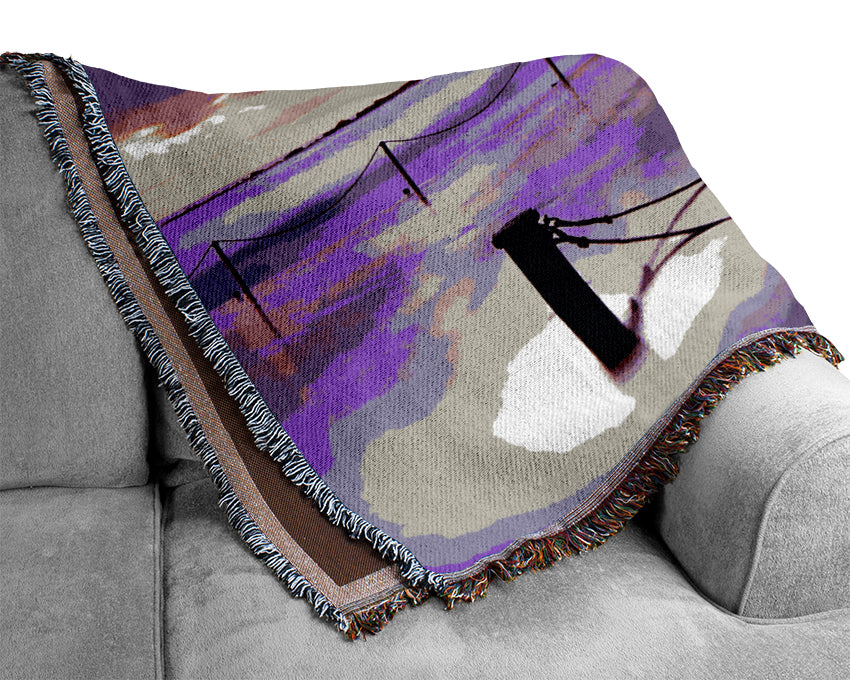 Calm Ocean Jetty Woven Blanket