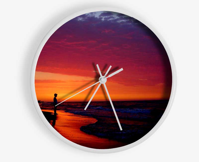 Red River Flows Clock - Wallart-Direct UK