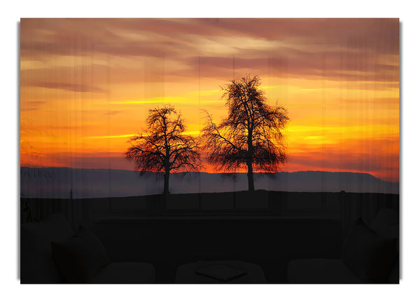 English Countryside At Daybreak