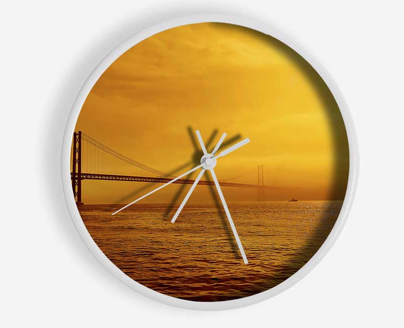 The Bridge Afar Clock - Wallart-Direct UK