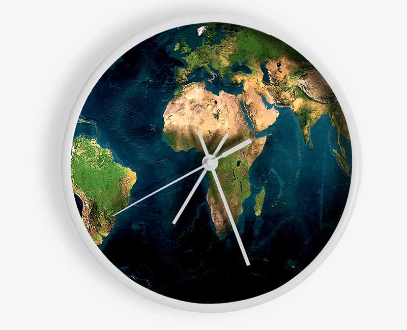 Great Map Of The World Clock - Wallart-Direct UK