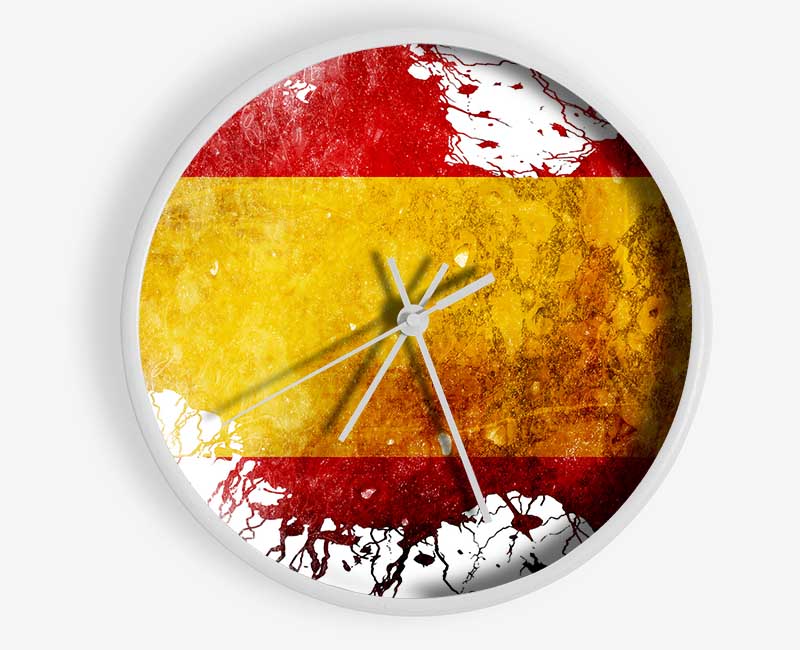 Spanish Colours Map Clock - Wallart-Direct UK