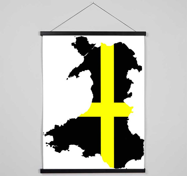 Map Of Wales St. Davids Hanging Poster - Wallart-Direct UK