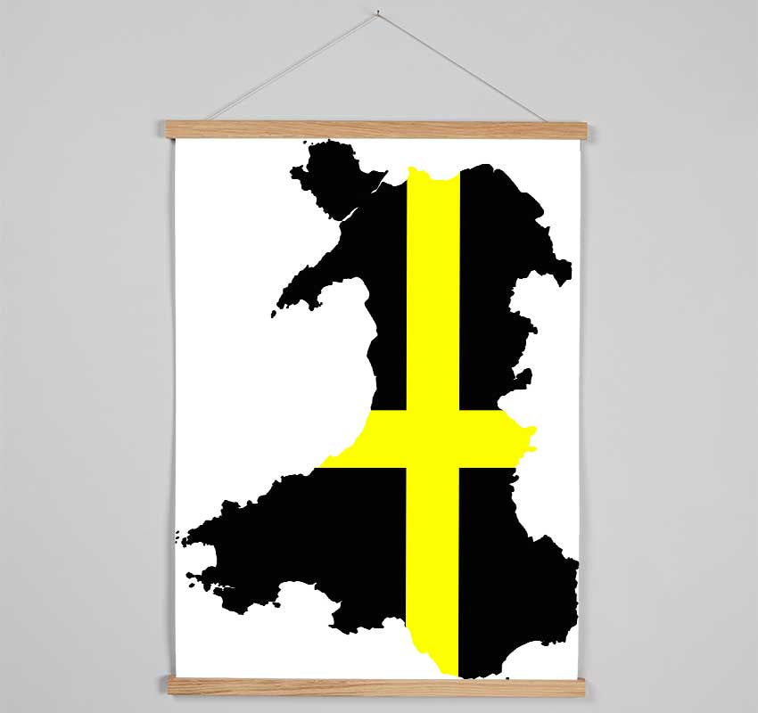 Map Of Wales St. Davids Hanging Poster - Wallart-Direct UK