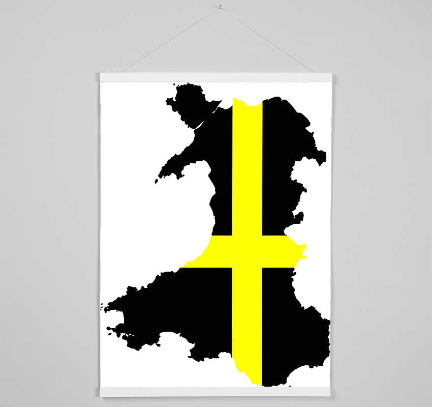 Map Of Wales St. Davids Hanging Poster - Wallart-Direct UK